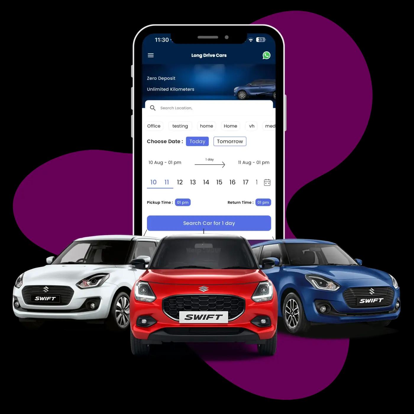 Long Drive Cars app